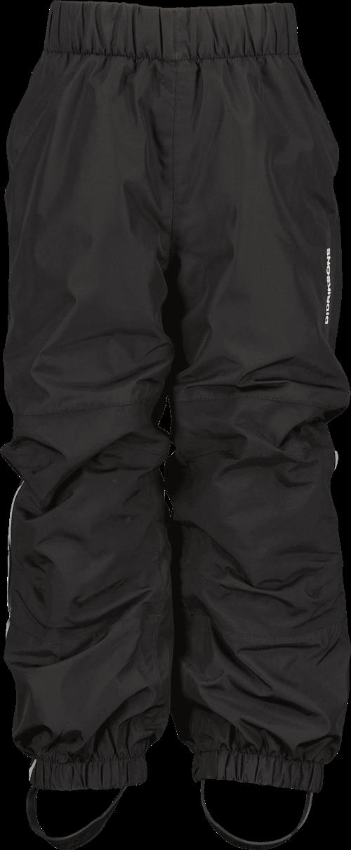 Didriksons Narvi Kids 2 Bukser Black  Black-110 cm  Sort  110 cm  Drenge, Piger