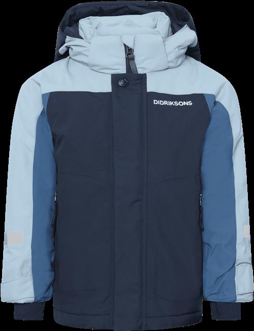 Didriksons Neptun Kids 4 Jakke Navy  Navy-90 cm  Marineblå  90 cm  Drenge, Piger