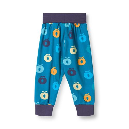 Småfolk Ulm Pants For Baby with Apples Solid blue Solid blue-62 cm  Blå  62 cm