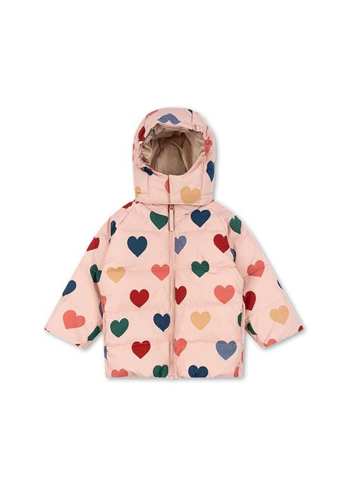 Konges Sløjd Nuka Vinterjakke Coeur Rose Coloré  Nuka Jacket Grs Coeur Rose Coloré 9M  Beige  9 måneder  Piger
