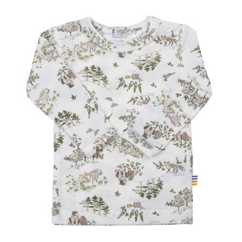 Joha Langærmet Uldtop Off White  Off white-80 cm Wool Hvid  80 cm  Drenge, Piger