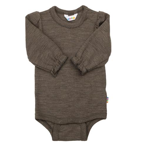 Joha Uldbaby Body Brown Melange  Brown Melange-100 cm Uld Brun  100 cm  Drenge, Piger