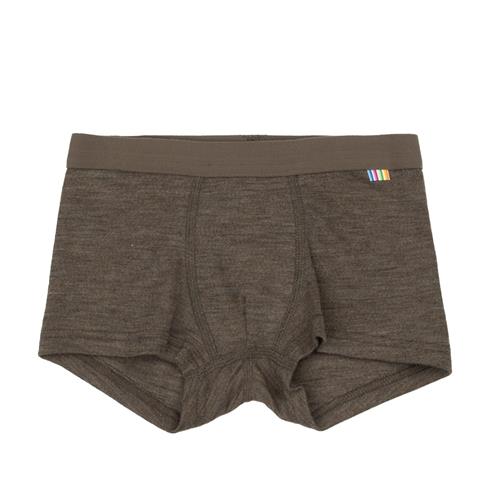 Joha Boxershorts I Uld Brown Melange  Brown Melange-110 cm Wool Brun  110 cm  Drenge