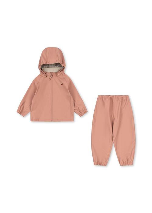 Konges Sløjd Plainy Rain Set Cameo Brown Plainy Rain Set Cameo Brown 18M  Lyserød  18 måneder  Piger