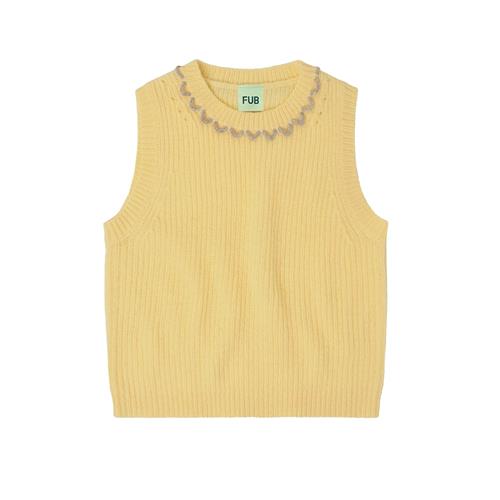 FUB Lammeuldsvest Wheat  Wheat-100 cm  Beige  100 cm  Drenge, Piger