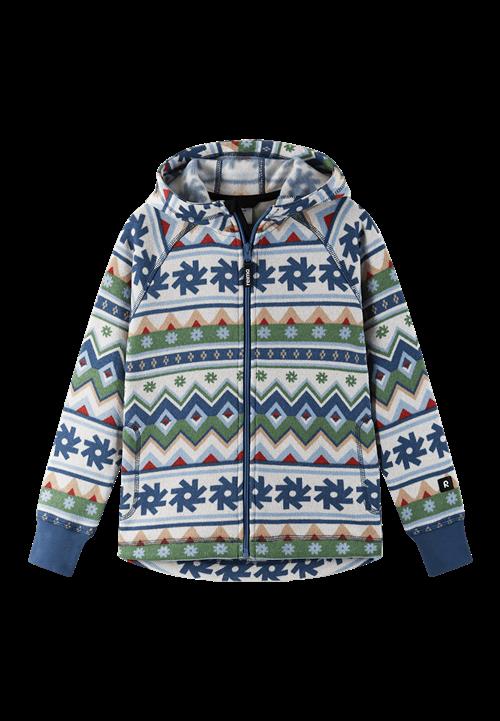 Reima Northern Fleece-hættetrøje Green Clay  Green Clay-116 cm  Grøn  116 cm  Drenge, Piger