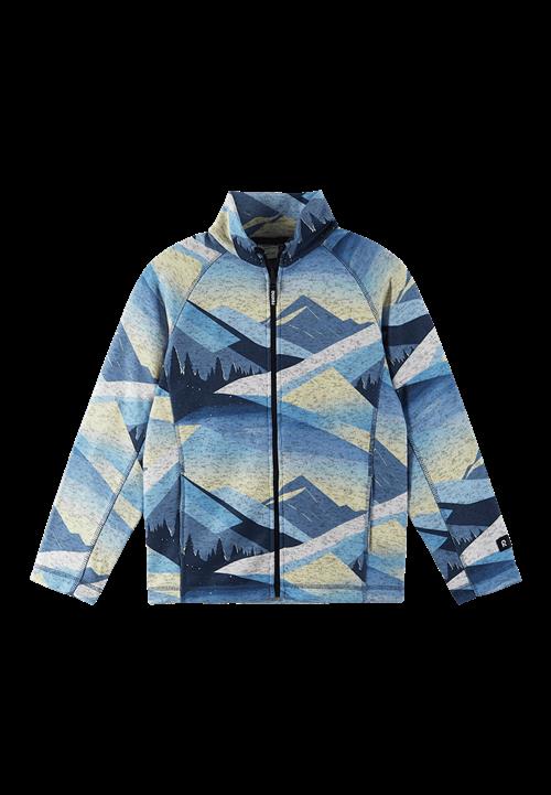 Reima Niksini Fleece-sweater Blue Ocean  Blue Ocean-104 cm  Blå  104 cm  Drenge, Piger