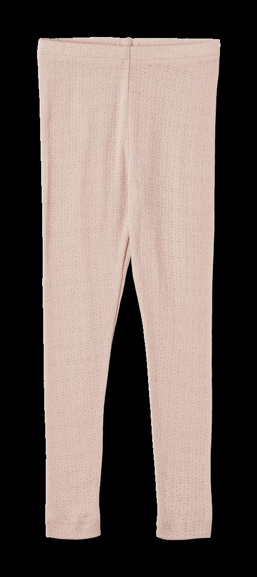 Wheat Agi Leggings I Uld Og Silke Pale Lilac  Pale Lilac 116 cm Wool Lyserød  116 cm  Piger