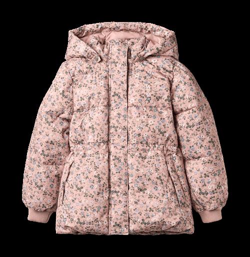 Wheat Eli Puffer-jakke Rose Powder Flowers Rose Powder Flowers 110 cm  Lyserød  110 cm  Piger