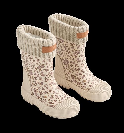Wheat Wader Termo-gummistøvler Rose Flowers  Rose Flowers 32 EU Thermo Creme  32 EU  Drenge, Piger