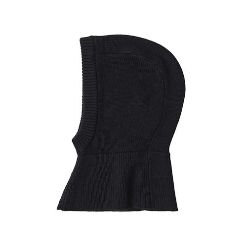 FUB Baby-balaclava I Uld Dark Navy  Dark Navy-62/68 cm Uld Marineblå  62/68 cm  Drenge, Piger