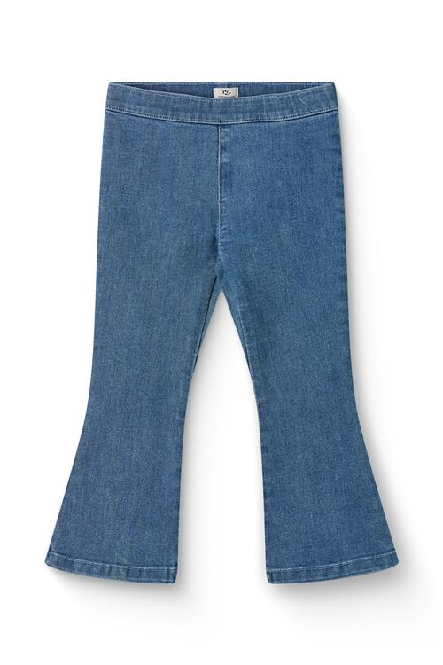 Copenhagen Colors Flare Super Stretch Jeggings Light Blue Indigo Washed  Light Blue Indigo Washed 116 cm  Blå  116 cm  Piger