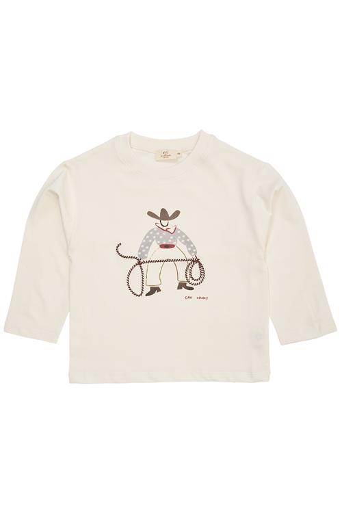 Copenhagen Colors GOTS T-shirt Med Lange Ærmer Cream  Cream 116 cm  Creme  116 cm  Drenge