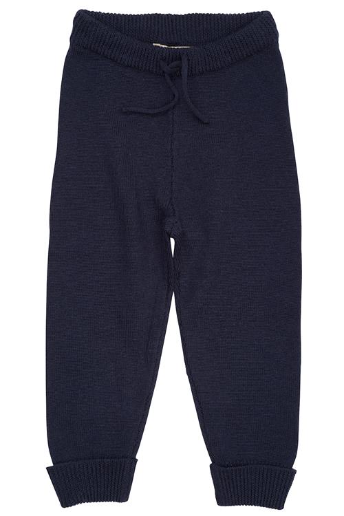 Copenhagen Colors Hyggelige Bukser I Merinould Navy  Navy 92 cm Wool Marineblå  92 cm  Drenge
