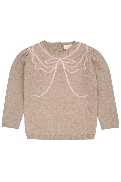 Copenhagen Colors Cashmere Bow Deco Bluse Sand Bubblegum  Sand Bubblegum 110 cm  Brun  110 cm  Piger