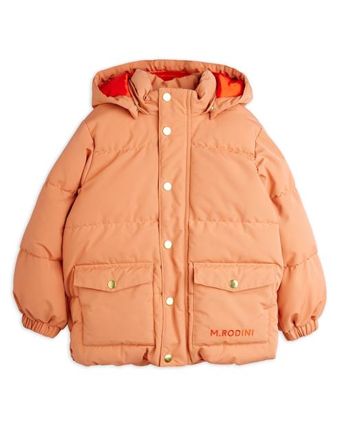Mini Rodini Solid Puffer-jakke Pink  Pink 104/110 cm  Lyserød  104/110 cm  Piger