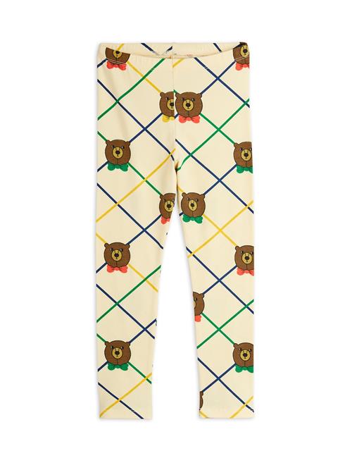 Mini Rodini GOTS Bear Ternede Leggings Offwhite  Offwhite 80/86 cm  Hvid  80/86 cm  Drenge