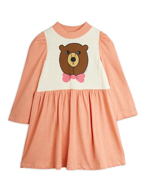 Mini Rodini GOTS Bear Kjole Med Lange Ærmer Pink  Pink 92/98 cm  Lyserød  92/98 cm  Piger