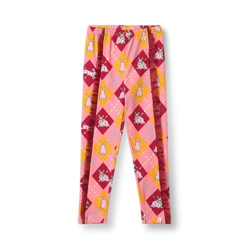 Småfolk Vilberie Leggings Med Kaniner Pink Galah  Galah-1-2 Y  Lyserød  1-2 år  Piger