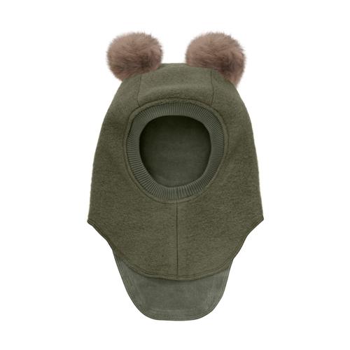 Huttelihut Balaclava I Uldalpakka Med Pomponer Beetle  Beetle 48 cm Uld Grøn  48 cm  Drenge, Piger