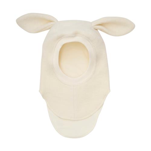 Huttelihut Balaclava I Uld Med Ører Tofu  Tofu 50 cm  Hvid  50 cm  Drenge, Piger