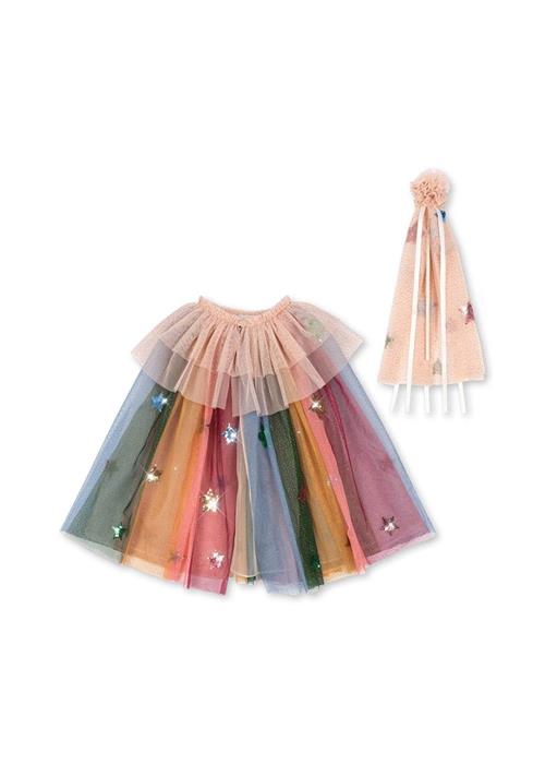 Konges Sløjd Glitter Regnbue-kostume Evening Sand  Evening Sand 5-8 Y  Lyserød  5-8 år  Piger