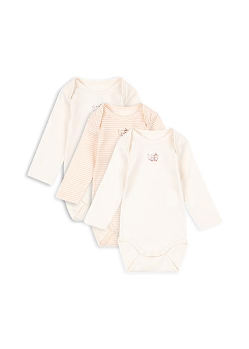 Fanga Fontana Fio Stripe 3-pack Long Sleeves Body Blush Mix  Blush Mix 12 months  Lyserød  12 måneder  Piger