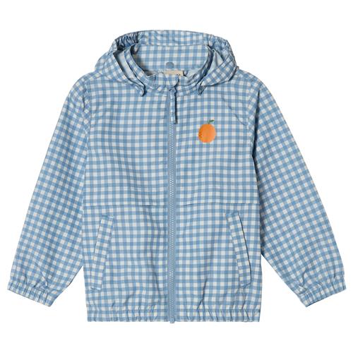 Kuling Simrishamn Vindjakke Dove Blue Check Dove Blue Check 98 cm  Blå  98 cm  Drenge, Piger