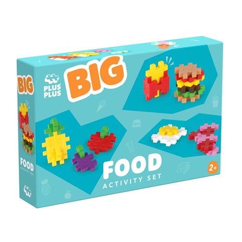 Plus-Plus BIG Aktivitetssæt Food  One Size  Blå  One Size 1+ Years Drenge, Piger