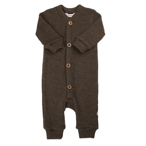 Joha Jumpsuit I Uld Brown Melange  Brown Melange-90 cm  Brun  90 cm  Drenge