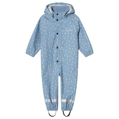 Kuling Leeds Uforet Regnovertræksdragt Dove Blue Dots Dove Blue Dots 74/80 cm Rain Blå  74/80 cm  Drenge, Piger