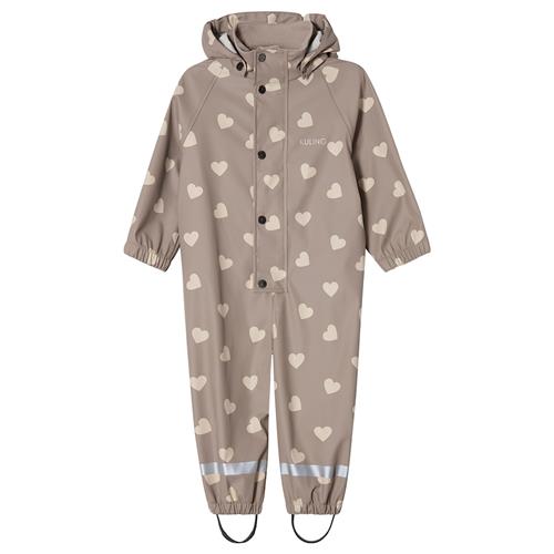 Kuling Leeds Uforet Regnovertræksdragt Taupe Hearts Taupe Hearts 98/104 cm  Brun  98/104 cm  Drenge, Piger