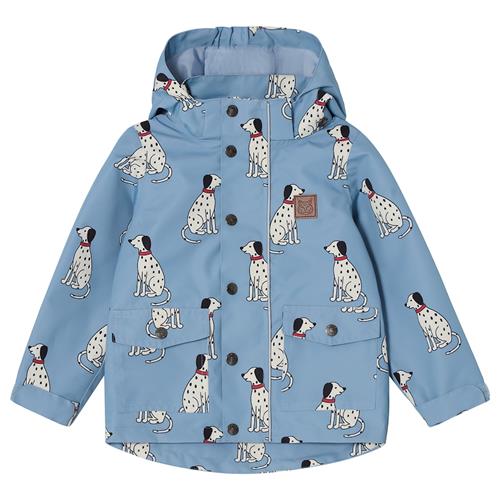 Kuling Stockholm Skaljakke Dove Blue Dalmatian  Dove Blue Dalmatian 98 cm Shell Blå  98 cm  Drenge, Piger
