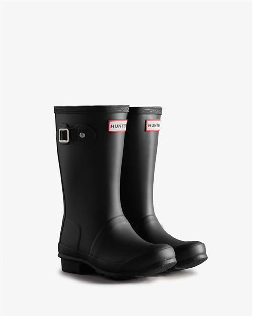 Hunter Junior Originals Gummistøvler Black  Black 33 EU  Sort  33 EU  Drenge, Piger