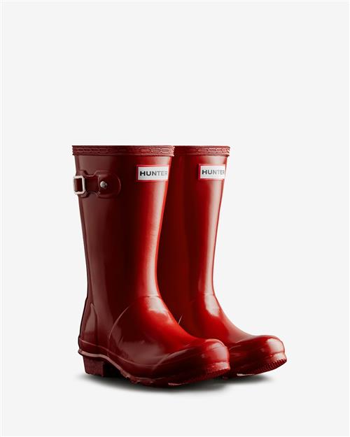 Hunter Junior Originals Gloss Gummistøvler Military Red  Military Red 36 EU  Rød  36 EU  Drenge, Piger