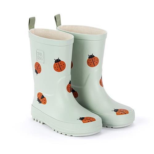 Kuling Viken Gummistøvler Pale Green Ladybug  Pale Green Ladybug 34 EU  Grøn  34 EU  Drenge, Piger