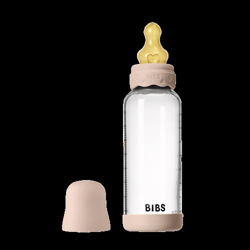 BIBS Boheme Babyflaske I Glas 240 Ml Blush  Blush One Size  Lyserød  One Size  Piger
