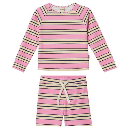 Kuling Rhodes UV-sæt Happy Pink Stripe  Happy Pink Stripe 86/92 cm  Lyserød  86/92 cm  Piger