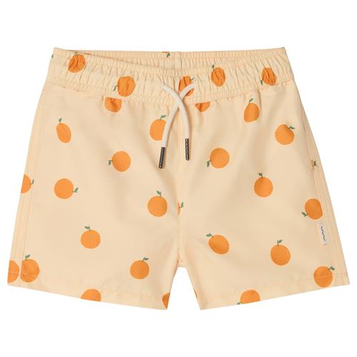 Kuling Strömstad Badeshorts Pale Yellow Oranges  Pale Yellow Oranges 122/128 cm  Gul  122/128 cm  Drenge, Piger