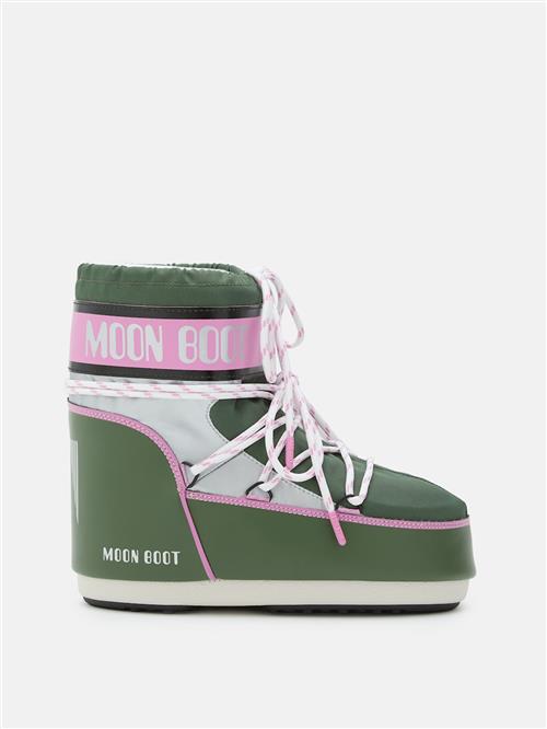 Moon Boot Mb Icon Low Space Racing Snestøvler Forest Green/silver/pink  Forest Green/Silver/Pink-36-38 EU  Grøn  36-38 EU  Drenge, Piger