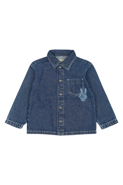 The New Siblings Parker Denim-overshirt Blue Denim  Blue Denim 92 cm  Blå  92 cm  Drenge