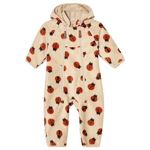 Kuling Livigno Heldragt I Vindfleece Ladybug Ladybug AOP 92 cm  Hvid  92 cm  Drenge, Piger
