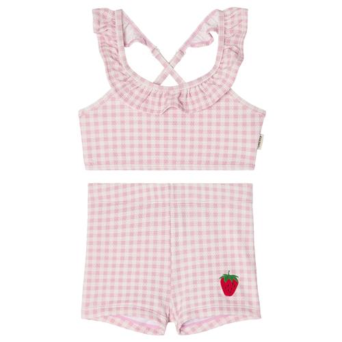 Kuling Samoa UV-bikini Pink Gingham  Pink Gingham 122/128 cm  Lyserød  122/128 cm  Piger