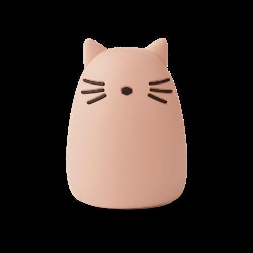Liewood Winston Natlampe Til Katte Cat Rose  Cat Rose-One Size  Rød  One Size 3+ Years Drenge, Piger