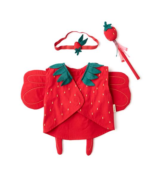 Kid's Concept Dress-Up Jordbær Red  Red One Size  Rød  One Size  Drenge, Piger