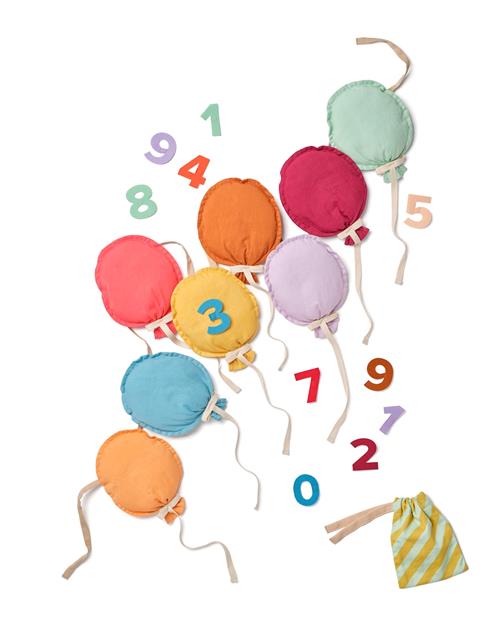 Kid's Concept Fødselsdagsguirlande Ballon Multi  Multi One Size  Beige  One Size  Drenge, Piger