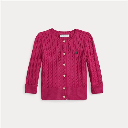 Ralph Lauren Cardigan Med Mini-kabler Preppy Pink  Preppy Pink 80-83cm  Lyserød  80-83 cm  Piger