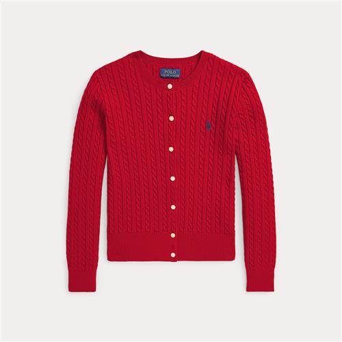 Ralph Lauren Cardigan Med Mini-kabler Red  Red 130-134cm  Rød  130-134 cm  Piger