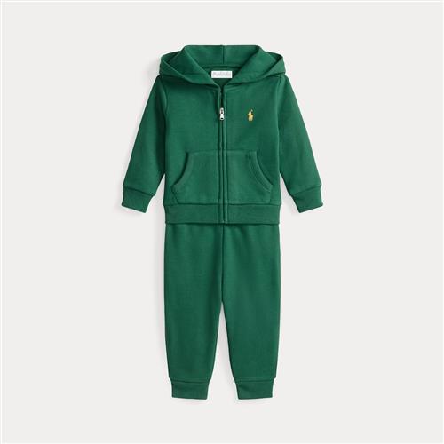 Ralph Lauren Fleece Hættetrøje Og Buksesæt Kelly Green  Kelly Green 70-74cm  Grøn  70-74 cm  Drenge