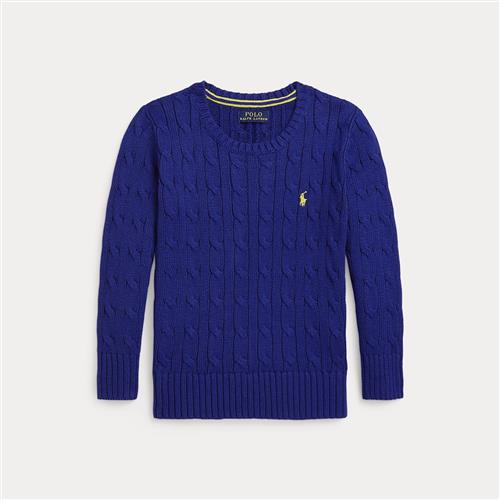 Ralph Lauren Kabelstrikket Sweater Classic Azure  Classic Azure 94-100cm  Blå  94-100 cm  Drenge